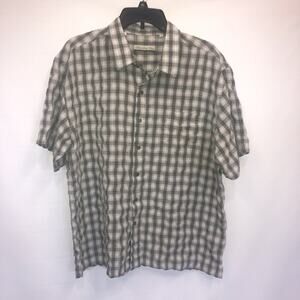 Red Level Nine Button Up Adult XL Mens Multicolor Short Sleeve Cotton Shirt